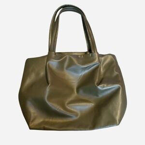 Neiman Marcus Olive Green Tote Bag